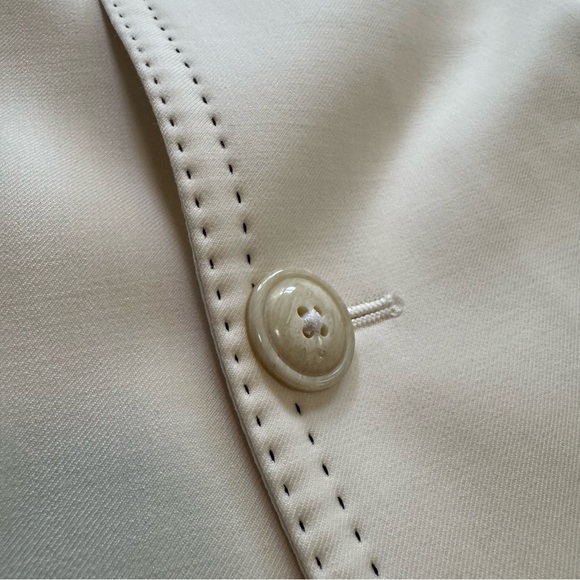 Dolce & Gabbana Men's White Cream Sicilia Single Breasted Blazer - Size 36 US - Picture 9 of 16